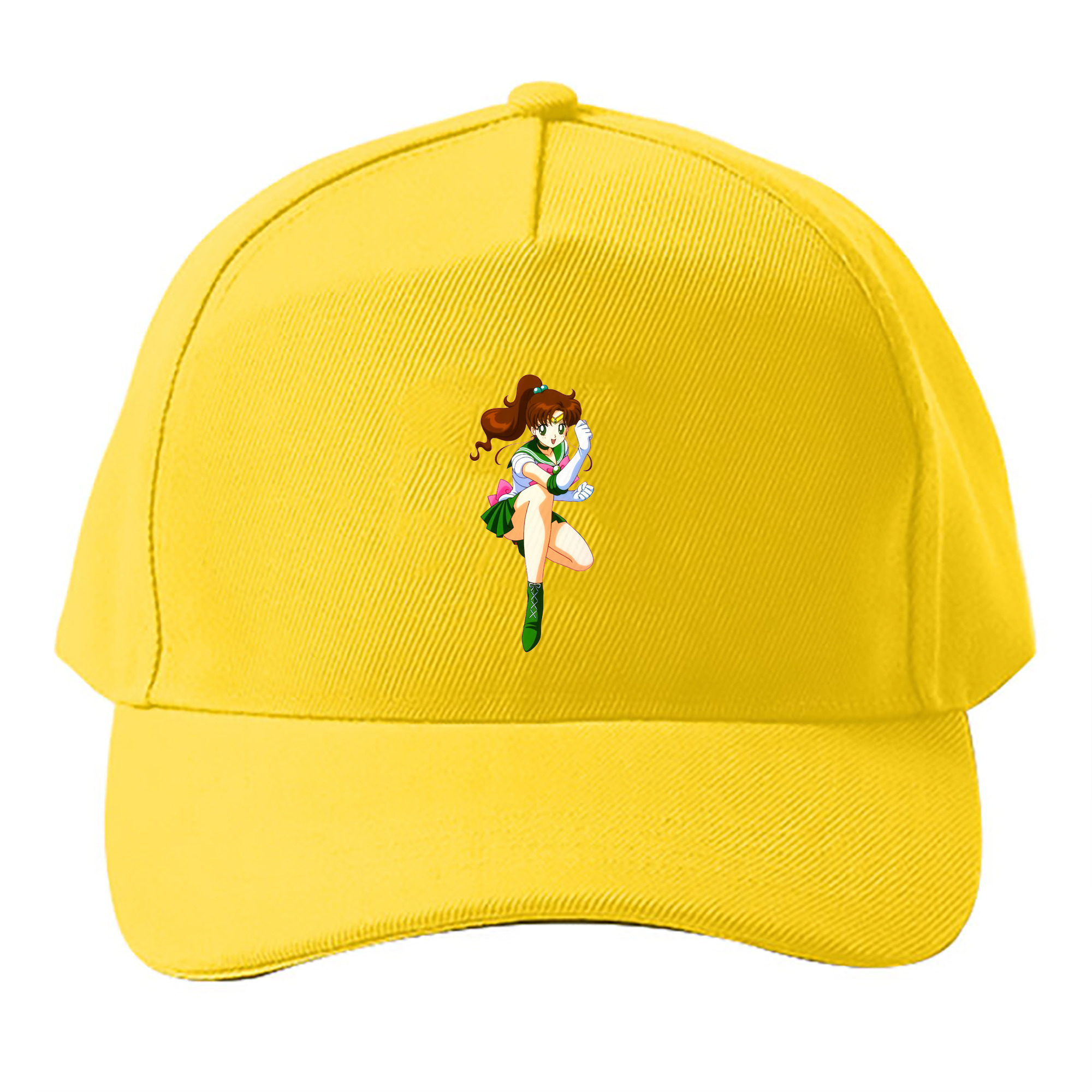 （画像用） 美少女戦士セーラームーン 木野 まこと きの まこと Sailor Moon Kino Makoto （セーラージュピター；Sailor Jupiter） ベースボールキャップ 綿100％ 男女兼用 帽子 スポーツ